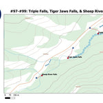 Stoked On Waterfalls 097-099 - Triple Falls, Tiger Jaws Falls, & Sheep River Falls digital map