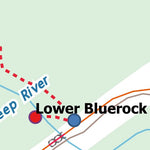 Stoked On Waterfalls 100-102 - Bluerock Falls, Lower Bluerock Creek Falls, & Upper Bluerock Creek Falls digital map