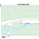 Stoked On Waterfalls 103 - Elbow Falls digital map