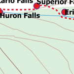 Stoked On Waterfalls 105 - Erie Falls, Superior Falls, Huron Falls, Ontario Falls, & Michigan Falls digital map