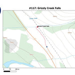 Stoked On Waterfalls 117 - Grizzly Creek Falls digital map