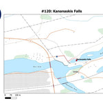 Stoked On Waterfalls 120 - Kananaskis Falls digital map