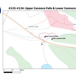 Stoked On Waterfalls 123-124 - Upper Canmore Falls & Lower Canmore Falls digital map