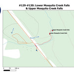 Stoked On Waterfalls 129-130 - Lower Mosquito Creek Falls & Upper Mosquito Creek Falls digital map