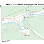 Stoked On Waterfalls 135-137 - Ram Falls, Ram Springs Falls, & Horn Falls digital map