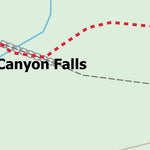 Stoked On Waterfalls 148 - Mistaya Canyon Falls digital map