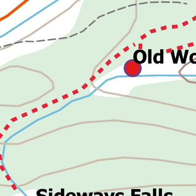 Stoked On Waterfalls 159-163 - L. North Sask. Fall, Old Wonder Falls, Nigel Falls, Sideways Falls, & M. North Sask. Fall digital map