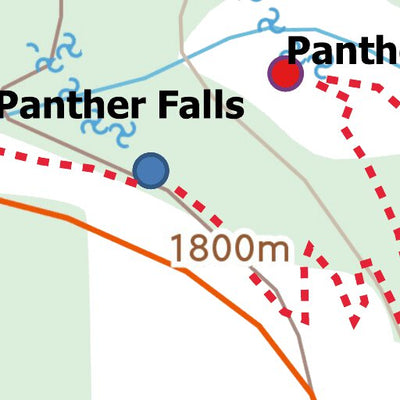 Stoked On Waterfalls 164-168 - Upper Panther Falls, Panther Falls, Lower Panther Falls, & Stairstep Falls digital map