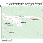 Stoked On Waterfalls 172-177 - Tangle Falls, Cottrell Falls, Obscured Fall, Gallagher Falls, Thorn Chutes, & Bramble Fall digital map