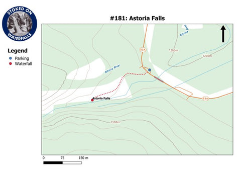Stoked On Waterfalls 181 - Astoria Falls digital map