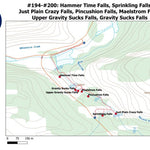 Stoked On Waterfalls 194-200 - McLeod River Waterfalls digital map