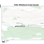 Stoked On Waterfalls 202 - Whitehorse Creek Cascade digital map