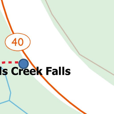 Stoked On Waterfalls 204 - Falls Creek Falls digital map