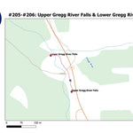 Stoked On Waterfalls 205-206 - Upper Gregg River Falls & Lower Gregg River Falls digital map