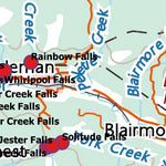 Stoked On Waterfalls Crowsnest Pass Region Overview Map digital map