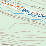 Stoked On Waterfalls Jasper National Park Region - Maligne River Valley Overview digital map