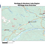 Stoked On Waterfalls Nordegg & Abraham Lake Region - Nordegg Overview digital map