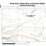 Stoked On Waterfalls Sheep River, Elbow River, & Cochrane Region - Cochrane Overview digital map