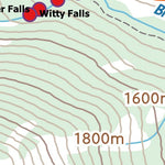 Stoked On Waterfalls Waterton Lakes National Park Region - Red Rock Parkway Overview Map digital map