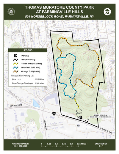 Suffolk County Parks Department Thomas Muratore Park at Farmingville Hills County Park digital map