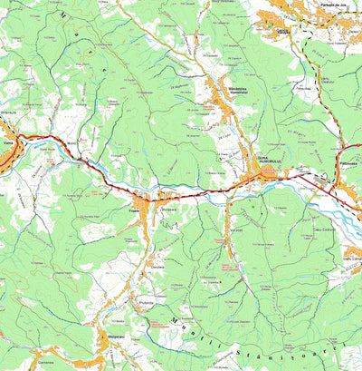 SUNCART & ERFATUR MUNŢII RARĂU-GIUMALĂU şi Zona Mănăstirilor din Bucovina (Ráró-Gyamaló Moldvai Kolostorok) digital map
