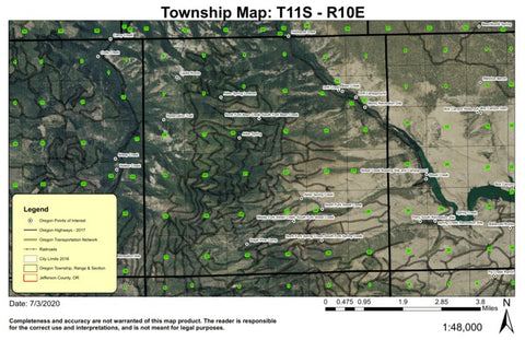 Super See Services Alder Creek T11S R10E Township Map digital map