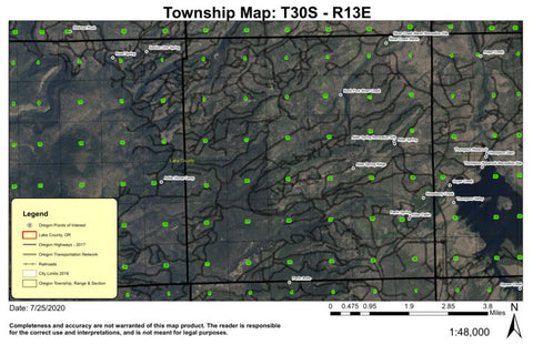 Super See Services Alder Spring Ridge T30S R13E Township Map digital map