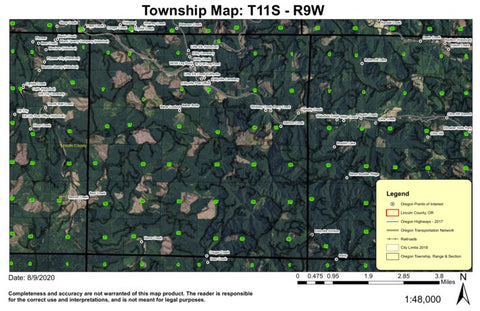 Super See Services Baber Lookout T11S R9W Township Map digital map