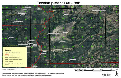 Super See Services Badger Butte T8S R9E Township Map digital map