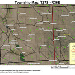 Super See Services Barren Valley T27S R36E Township Map digital map