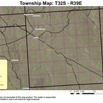 Super See Services Big Basin T32S R39E Township Map digital map