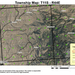 Super See Services Big Lookout Mountain T11S R44E Township Map digital map