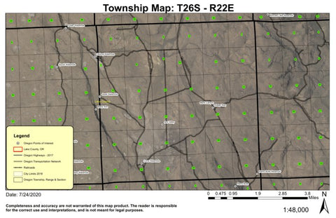 Super See Services Black Canyon T26S R22E Township Map digital map