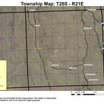 Super See Services Black Rim T26S R21E Township Map digital map