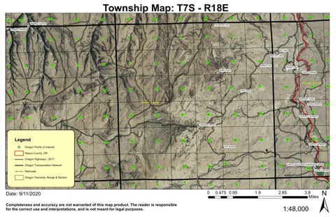 Super See Services Black Rock T7S R18E Township Map digital map