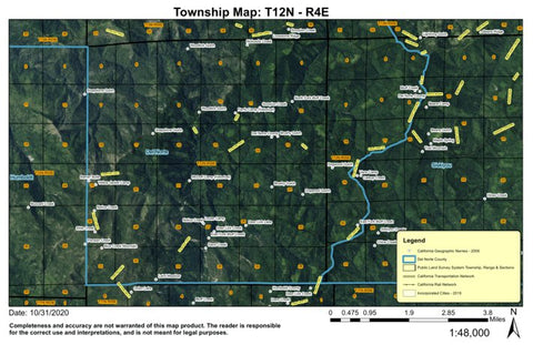 Super See Services Blue Creek Mountain T12N R4E digital map