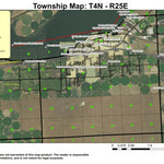 Super See Services Boardman T4N R25E Township Map digital map