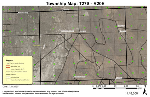 Super See Services Buffalo T27S R20E Township Map digital map