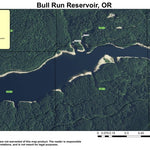 Super See Services Bull Run Reservoir, Oregon digital map