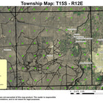 Super See Services Clines Butte T15S R12E Township Map digital map