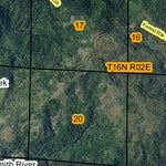 Super See Services Coon Mountains T16N R2E digital map