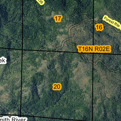 Super See Services Coon Mountains T16N R2E digital map