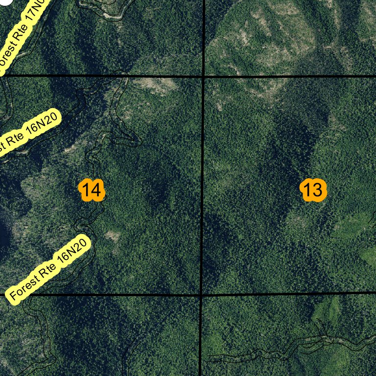 Coon Mountains T16N R2E Map by Super See Services | Avenza Maps