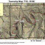 Super See Services Cottonwood Canyon T1S R19E Township Map digital map