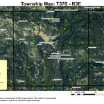 Super See Services Dead Indian Mountain T37S R3E Township Map digital map