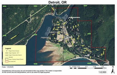 Super See Services Detroit, Oregon digital map