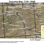 Super See Services Dixie T13S R44E Township Map digital map