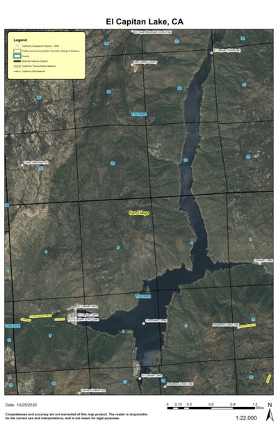 Super See Services El Capitan Lake, CA digital map