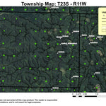 Super See Services Elliott State Forest T23S R11W Township Map digital map