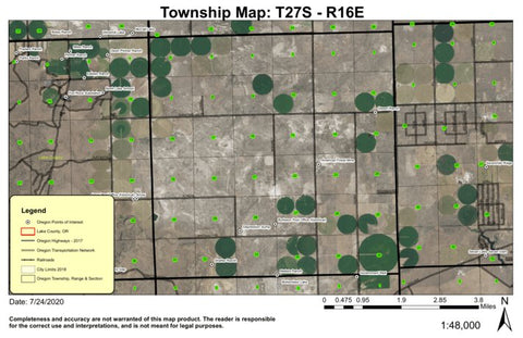 Super See Services Fossil Mine T27S R16E Township Map digital map